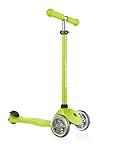 Globber - Primo 3-Wheel Kids Kick Scooter - Adjustable Height T-Bar - Comfort Handlebar Grips - for...