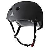 Triple Eight -THE Certified Sweatsaver Helmet, Black Rubber, S/M (3601)