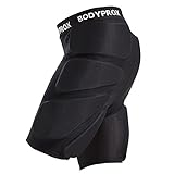 Bodyprox Protective Padded Shorts for Snowboard,Skate and Ski,3D Protection for Hip,Butt and...
