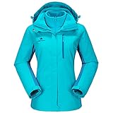 CAMEL CROWN Women's Waterproof Ski Jacket 3-in-1 Winter Coat Windbreaker Fleece Inner for Snow Rain...