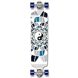 YOCAHER Professional Speed Drop Down Complete Longboard Skateboard (YingYang)