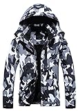 Pooluly Women's Ski Jacket Warm Winter Waterproof Windbreaker Hooded Raincoat Snowboarding Jackets...
