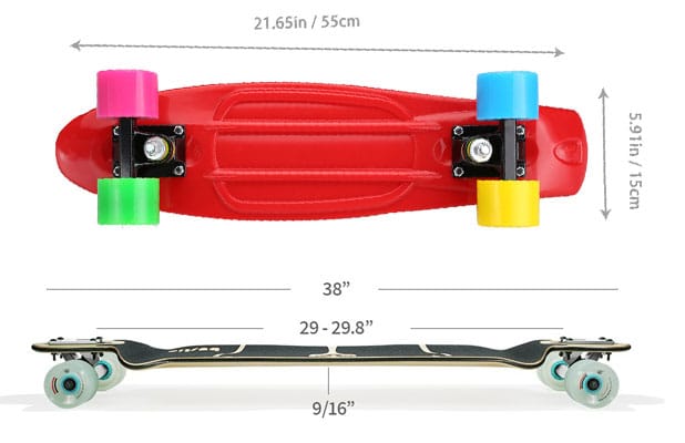Length and Size Generally, longboards a