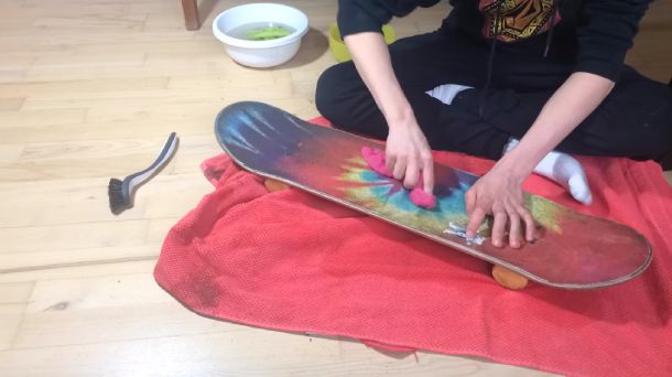 For grip tape on a shortboard