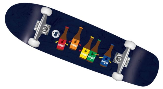 Enjoi Beer Run Cruiser Skateboard Complete
