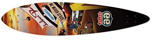 Yocaher Route 66 Series Longboard Pintail Deck