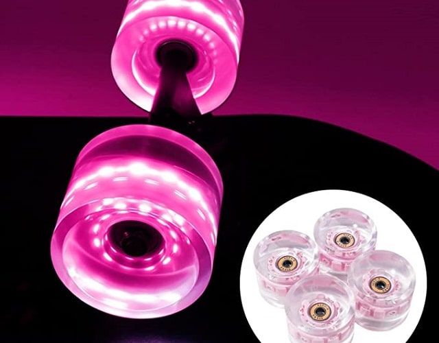 Flywheel Accessories PU Light Wheel for Skateboarding Double Row Skating Longboard