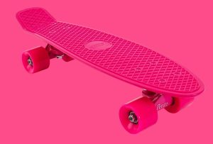 Pinkes Longboard